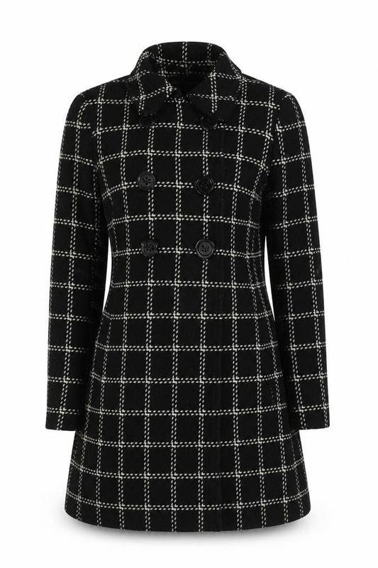 Womens UK Size 10 Marks and Spencer Black Trench Coat