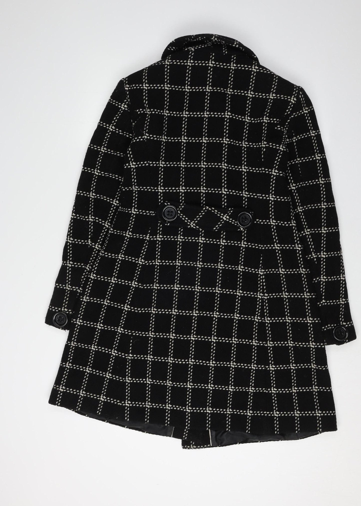 Womens UK Size 10 Marks and Spencer Black Trench Coat