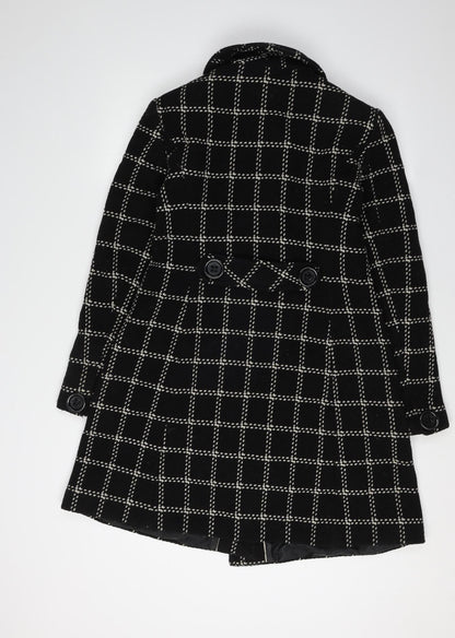 Womens UK Size 10 Marks and Spencer Black Trench Coat