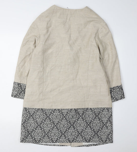 Womens UK Size 14 Marks and Spencer Beige Basic Jacket