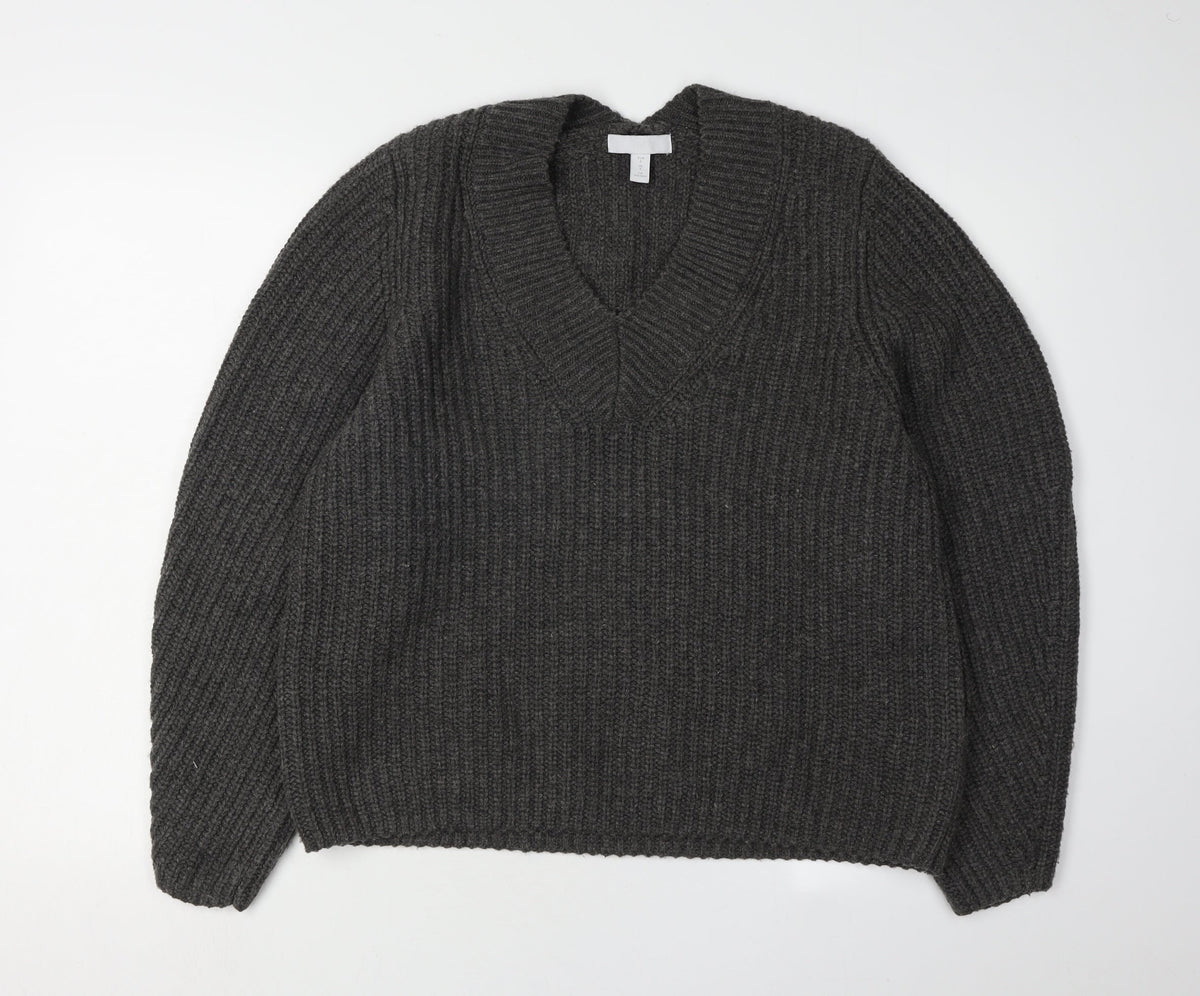 Womens UK Size S H&M Grey Pullover Jumper