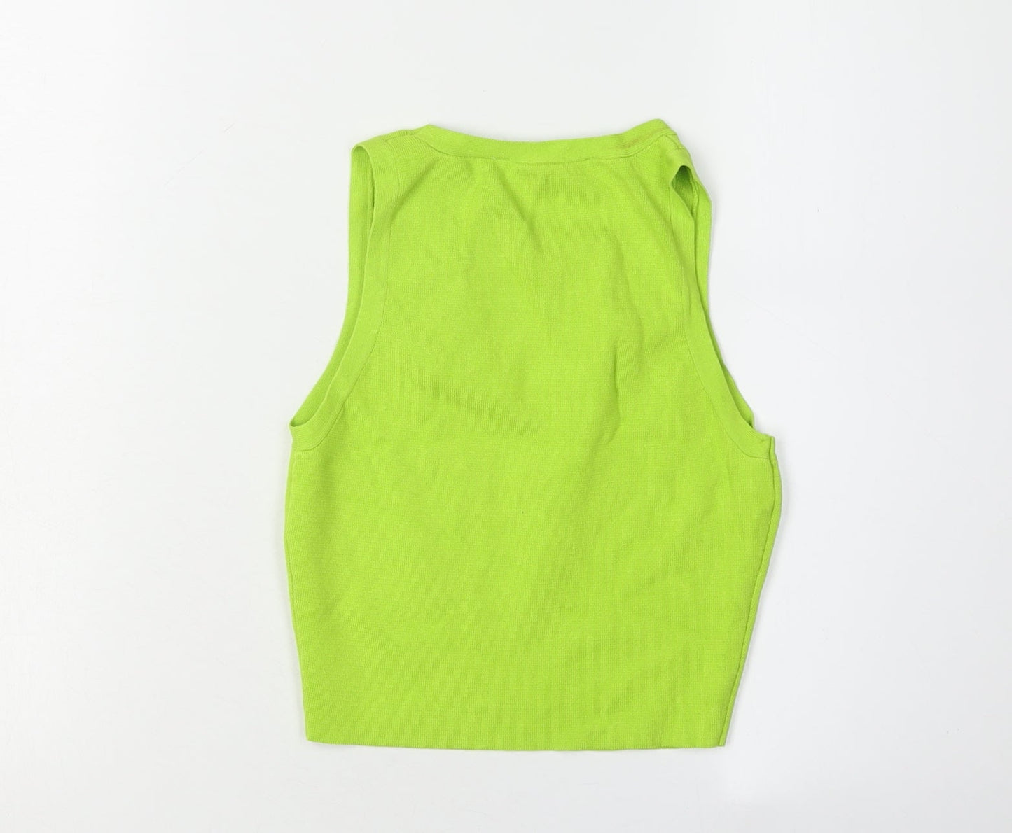 Womens UK Size 12 Zara Green Cropped Tank