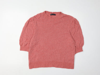 Womens UK Size 18 Marks and Spencer Pink Pullover Jumper