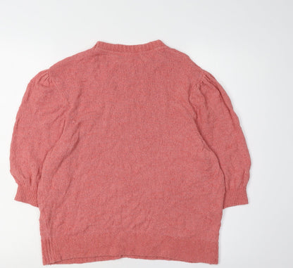 Womens UK Size 18 Marks and Spencer Pink Pullover Jumper