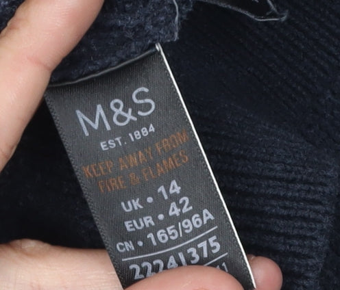 Womens UK Size 14 Marks and Spencer Black Pullover Jumper