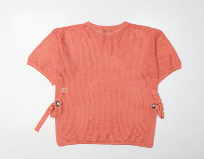 Womens UK Size S NEXT Orange Pullover Jumper