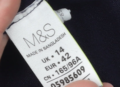 Womens UK Size 14 Marks and Spencer Black Pullover Jumper