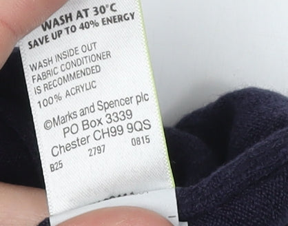 Womens UK Size 14 Marks and Spencer Black Pullover Jumper