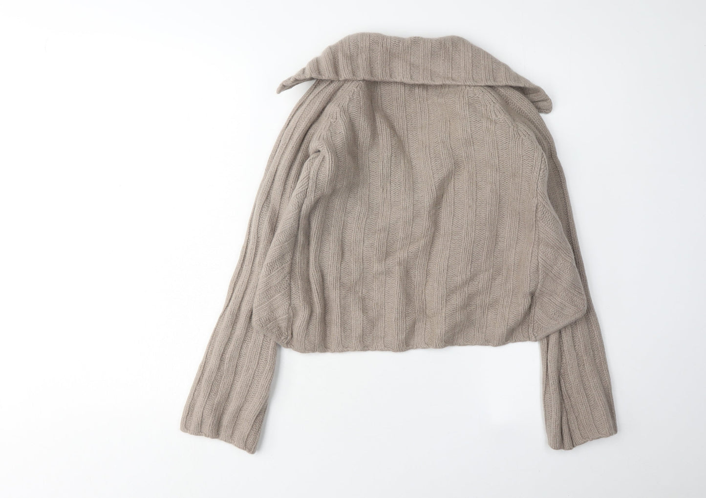 Womens UK Size 8 NEXT Beige Cardigan Jumper