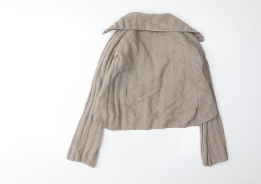 Womens UK Size 8 NEXT Beige Cardigan Jumper