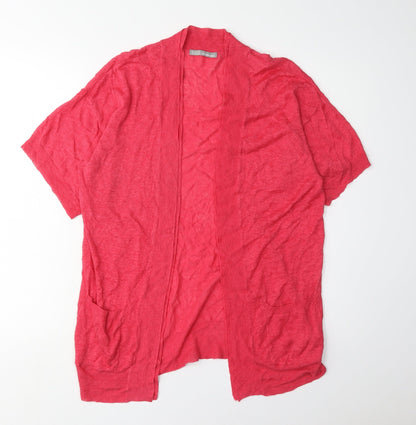 Womens UK Size 14 Marks and Spencer Red Cardigan Jumper