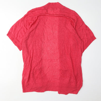 Womens UK Size 14 Marks and Spencer Red Cardigan Jumper