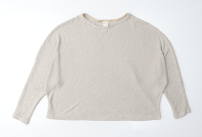Womens UK Size M H&M Beige Pullover Jumper