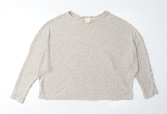 Womens UK Size M H&M Beige Pullover Jumper