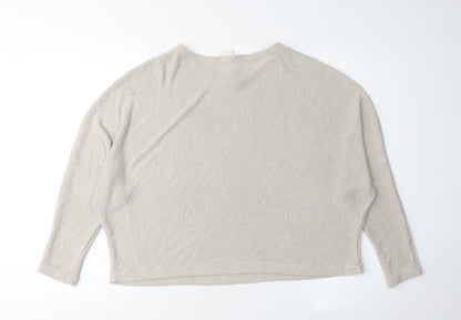 Womens UK Size M H&M Beige Pullover Jumper