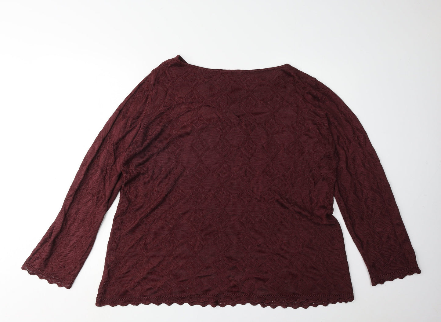 Womens UK Size 16 Marks and Spencer Red Pullover Jumper
