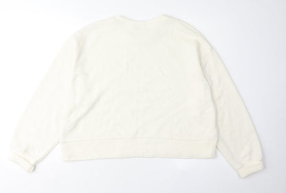 Zara Women's Ivory Pullover Sweatshirt Size 12