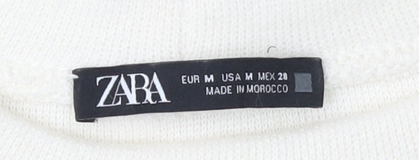Zara Women's Ivory Pullover Sweatshirt Size 12