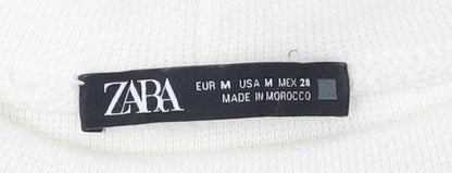 Zara Women's Ivory Pullover Sweatshirt Size 12