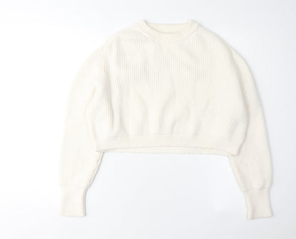 Womens UK Size M Zara Ivory Pullover Jumper