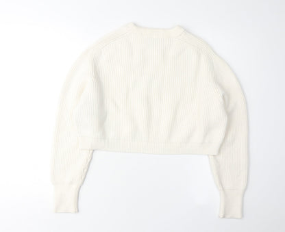 Womens UK Size M Zara Ivory Pullover Jumper