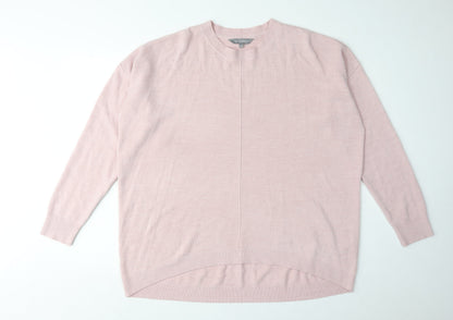 Womens UK Size Size:18 Principles Pink Pullover Jumper