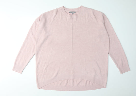 Womens UK Size Size:18 Principles Pink Pullover Jumper