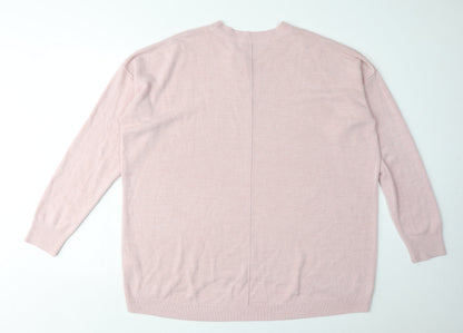 Womens UK Size Size:18 Principles Pink Pullover Jumper
