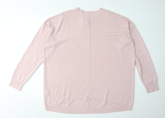 Womens UK Size Size:18 Principles Pink Pullover Jumper