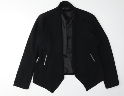 Zara Women's Black Blazer Size 12 Long Sleeve