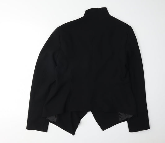 Zara Women's Black Blazer Size 12 Long Sleeve