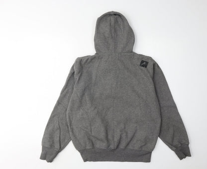 D-Issue Men's Grey Henley Hoodie S