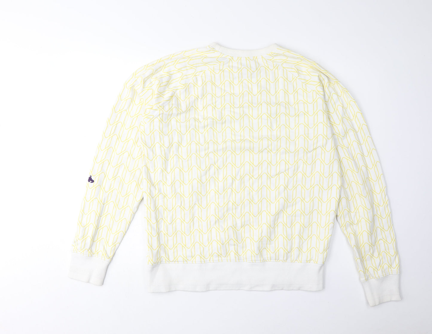 Money Unisex White L Pullover Sweatshirt - Logo Accent