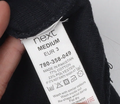 Mens UK Size M NEXT Black Pullover Sweatshirt