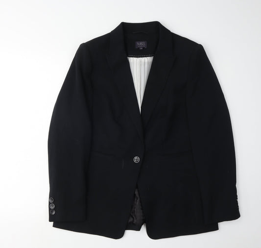 Marks and Spencer Women's Black Suit Jacket Size 16