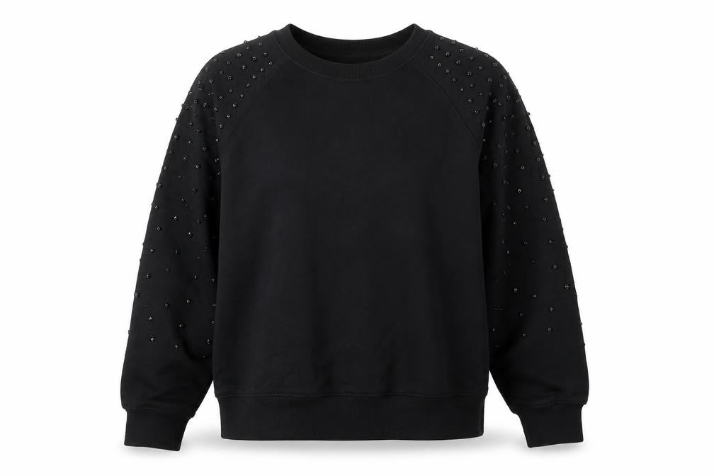 Womens UK Size M Marks and Spencer Black Pullover Sweatshirt