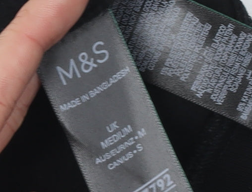 Womens UK Size M Marks and Spencer Black Pullover Sweatshirt