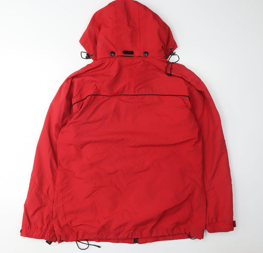 Mens UK Size S Crane Sports Red Parka Coat