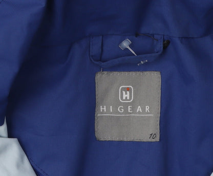 Womens UK Size 10 Hi Gear Blue Rain Coat