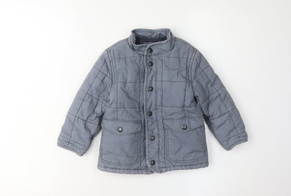 babyGap Boys Grey Quilted Jacket 2 Years - Stylish & Practical