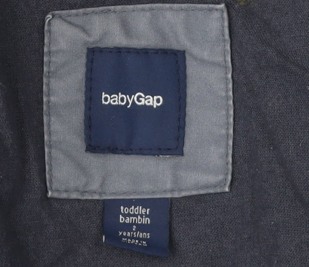 babyGap Boys Grey Quilted Jacket 2 Years - Stylish & Practical