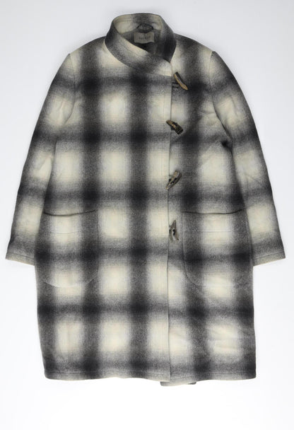 Womens UK Size 12 Jaeger Grey Overcoat