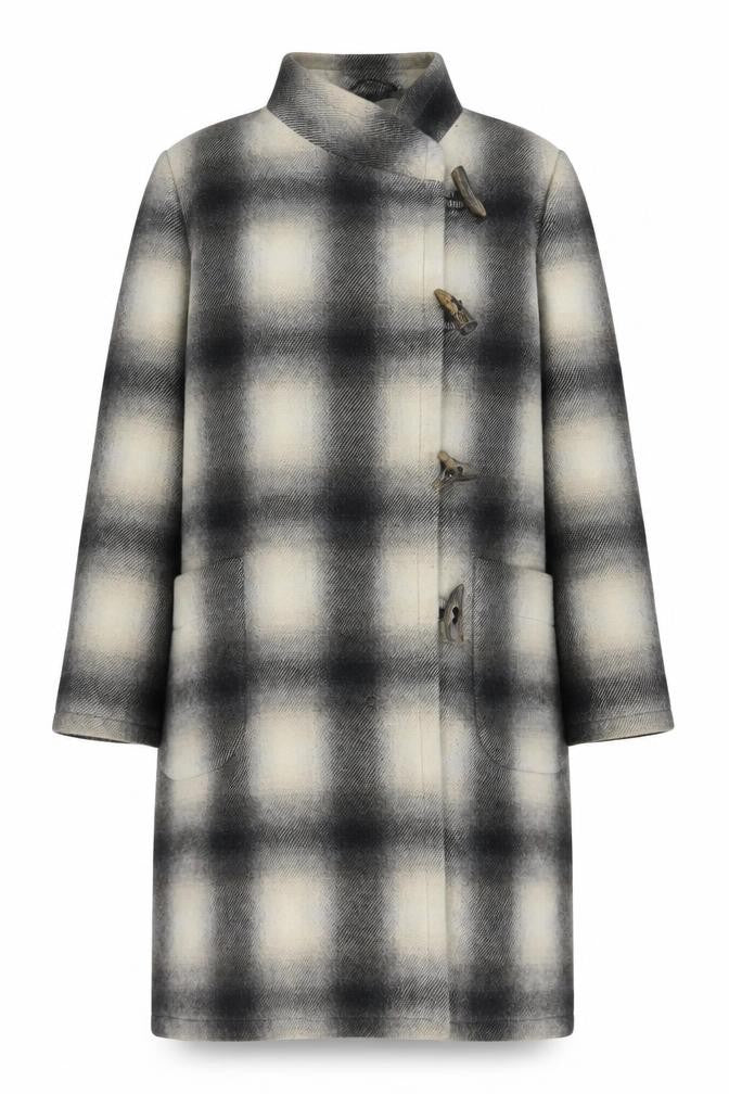 Womens UK Size 12 Jaeger Grey Overcoat