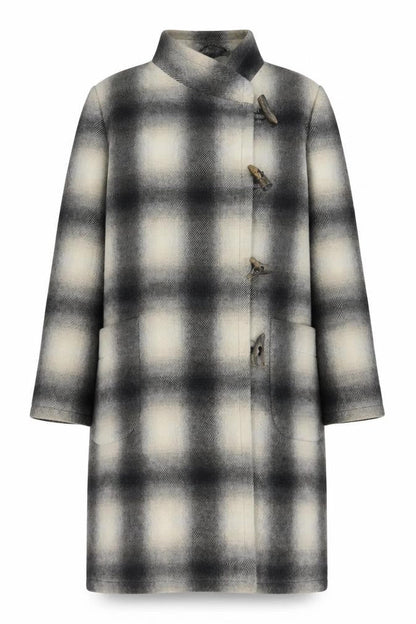 Womens UK Size 12 Jaeger Grey Overcoat