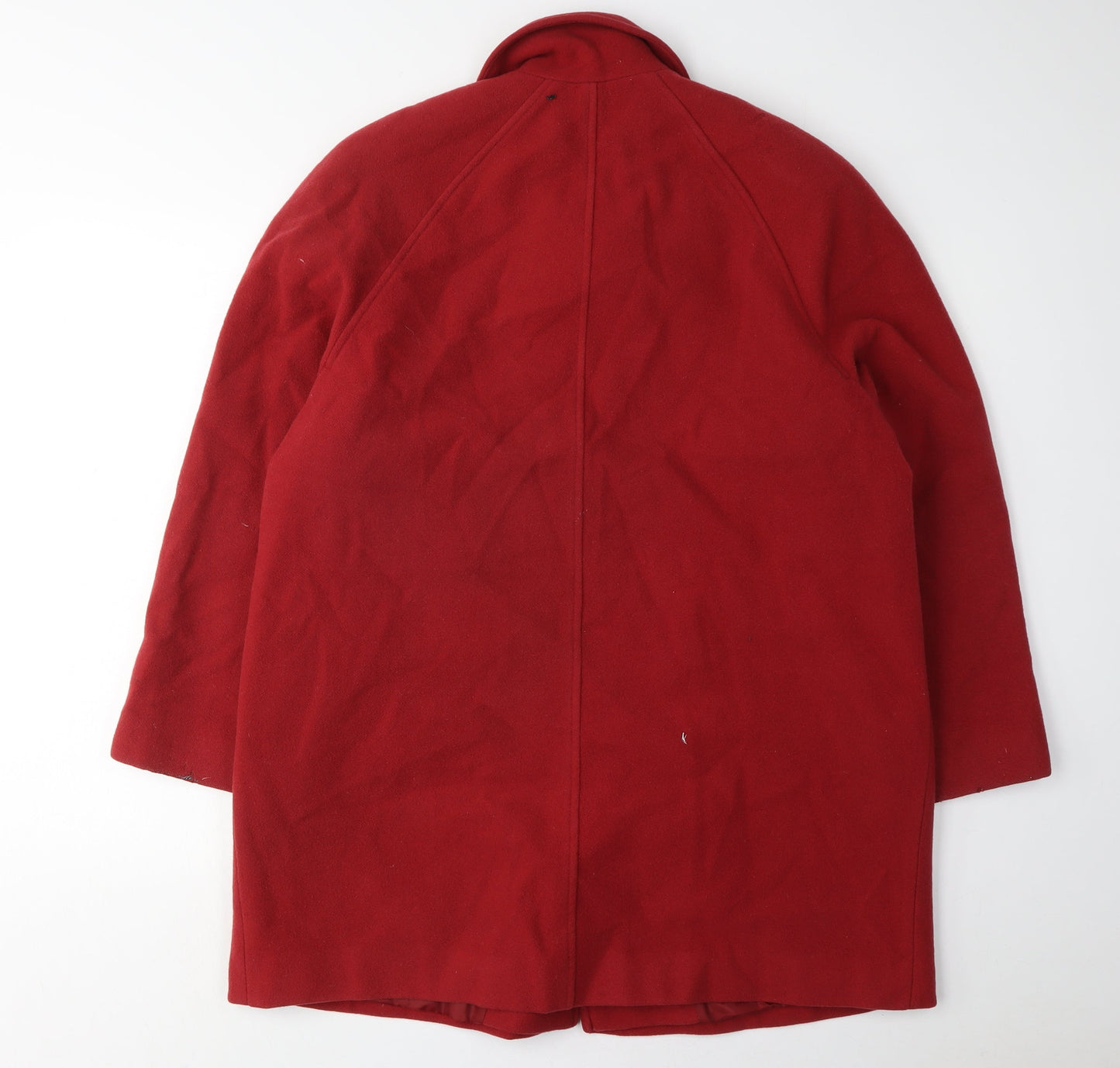 Womens UK Size 14 Eastex Red Overcoat
