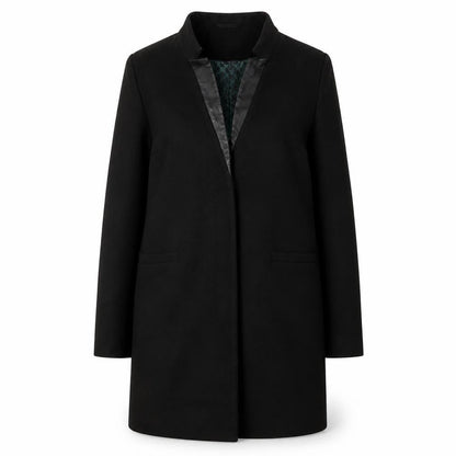 Twist & Tango Women's Black Wool Overcoat Size 8