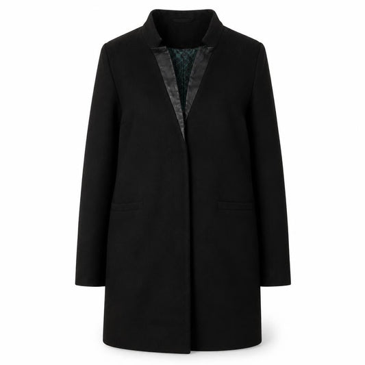 Twist & Tango Women's Black Wool Overcoat Size 8