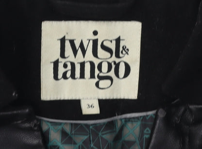 Twist & Tango Women's Black Wool Overcoat Size 8