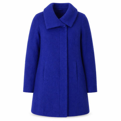 Womens UK Size 14 M&Co Blue Overcoat