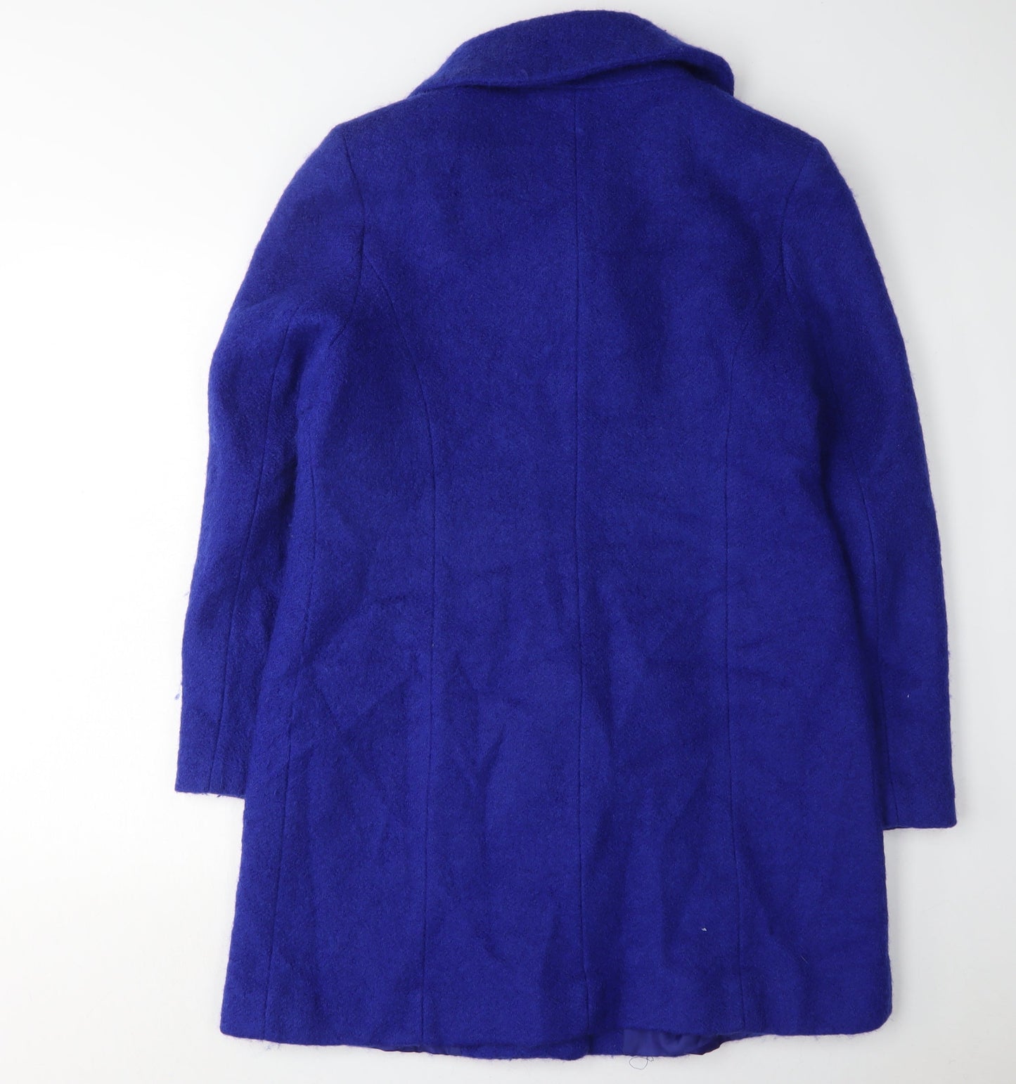 Womens UK Size 14 M&Co Blue Overcoat